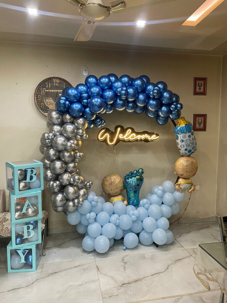 welcome balloon decor