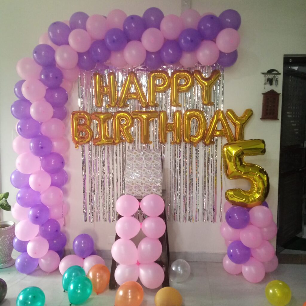 birthday number foilu decor